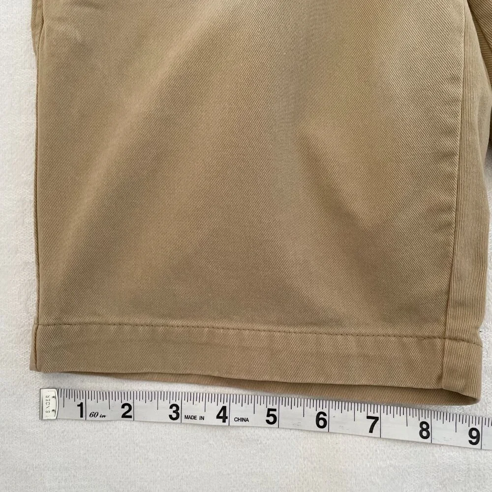 Banana Republic Men's Aiden Short Size 29 Chino Rustic Khaki Cotton Flat Front